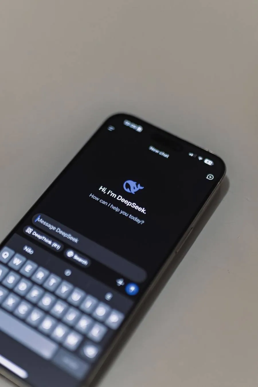 Chatbot IA sur smartphone